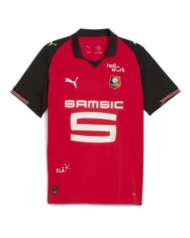 Stade Rennais Maglia Gara Casa Repliche 2025-26 Maniche Corte